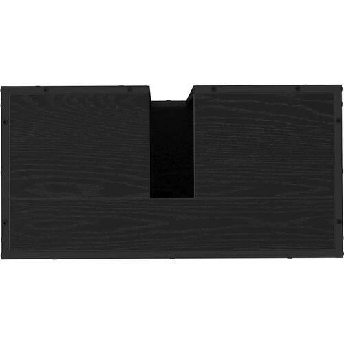 VidaXL set namje&amp;scaron;taja za kupaonicu 4 pcs crni hrast 65 x 33 x 60 cm Slike