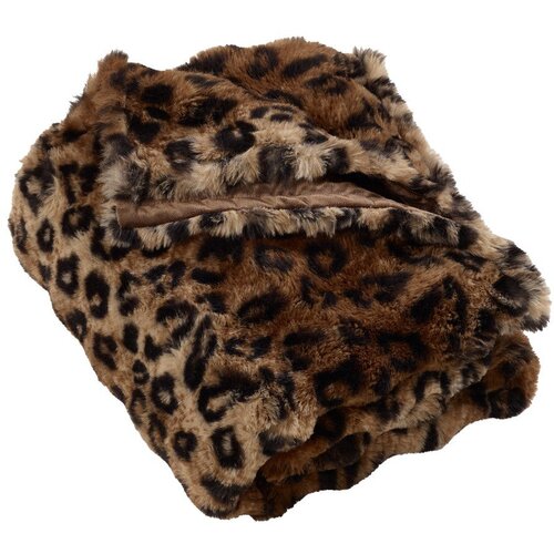 Catherine Lansfield Rjava odeja 130x170 cm Animal Print &amp;ndash; Slike