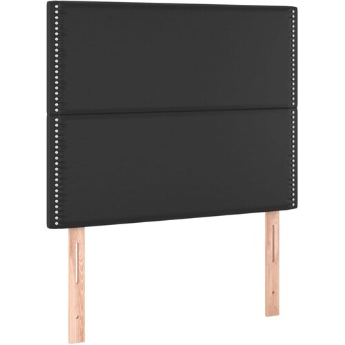  s oprugama i madracem crni 90 x 200 cm od umjetne kože Slike