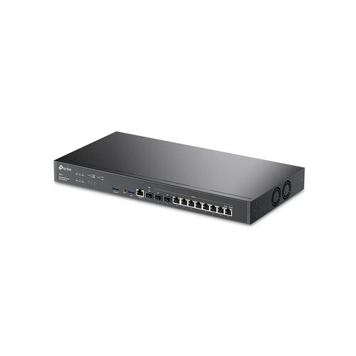 Tp-link ER8411 Omada VPN Firewall core ruter &amp;ndash; 2 x 10GbE SFP+ (WAN+WAN/LAN) + 8 x 1GbE WAN/LAN + SFP WAN/LAN + 2 USB (4G LTE WAN backup), 4GB DDR4, IPsec/OpenVPN/L2TP/PPTP, smart load balance / app optimized, ZTP &amp;amp; cloud Slike