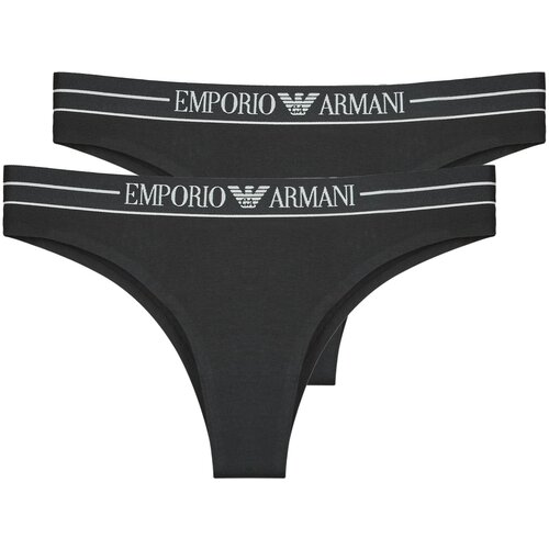 Emporio Armani Hlačke 2-PACK BRAZILIAN Črna Slike