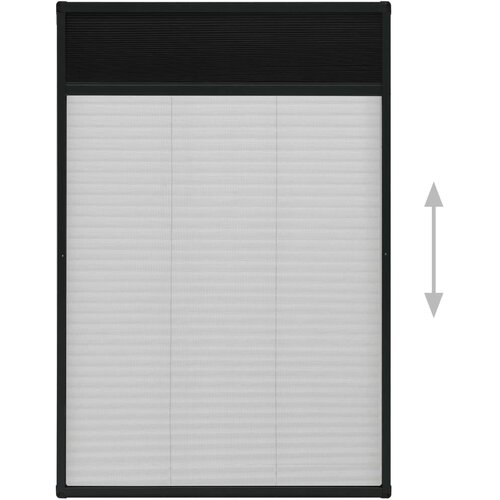  Zaslon protiv insekata za prozore antracit 80 x 160 cm aluminij Slike