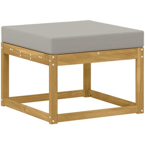  Set vanjskih sofa 8 kom. Bijela i svjetlosiva 59 x 37 x cm Slike