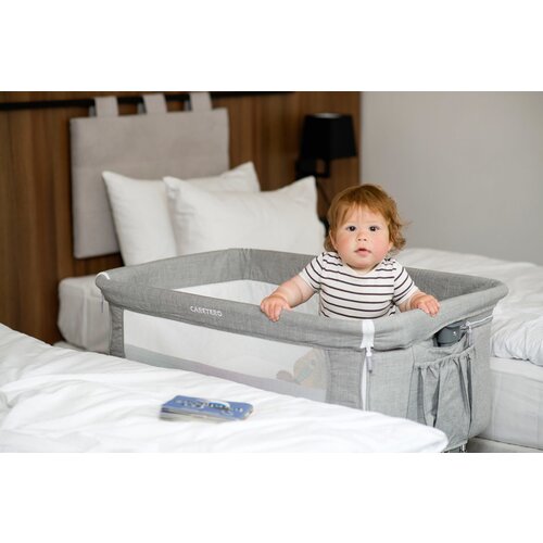 CARETERO obposteljna posteljica Sleep2gether &amp;ndash; siva Slike