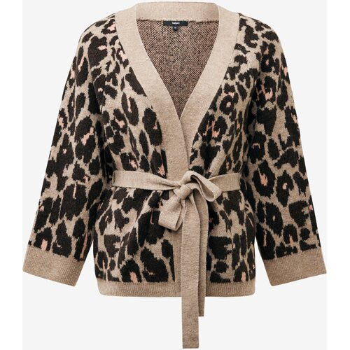 Mexx Ženski kardigan Jacquard MF006602553W, Dugi, Dugi rukav, Smeđi Cene