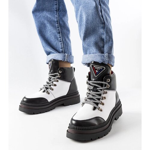 Gemre Black and white insulated hiking boots Solofra Slike