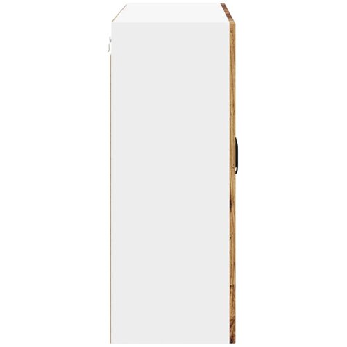  Zidni stakleni ormarić Lucca Staro drvo 80 x 31 x 80 cm Slike