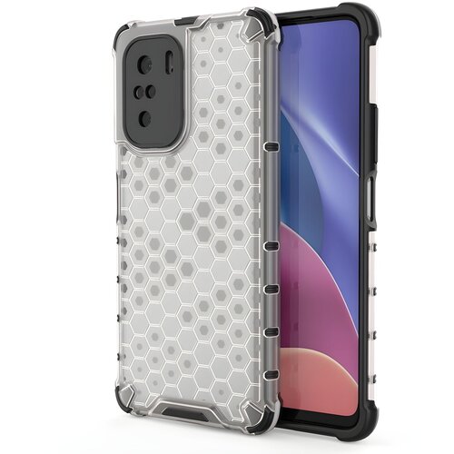  Honeycomb pancirna futrola sa silikonskim okvirom za Xiaomi Poco F3/Redmi K40/Redmi K40 Pro/Redmi K40 Pro+ - Prozirna KP10023 Cene