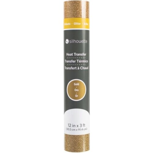 Silhouette Glitter Heat Transfer - 30,5 cm x 0,9 m - Gold Cijene