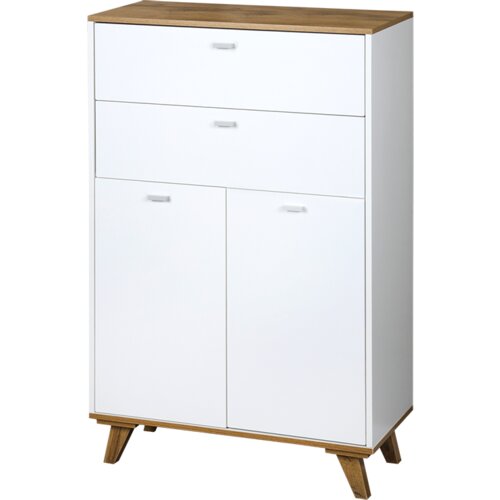 Kesper ksp15993 ormarić sa 2 ladice i 2 vrata 60x28x96 cm beli lak Cene