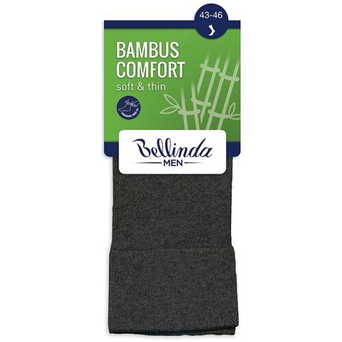 Bellinda Black Men's Socks Bamboo Comfort Slike