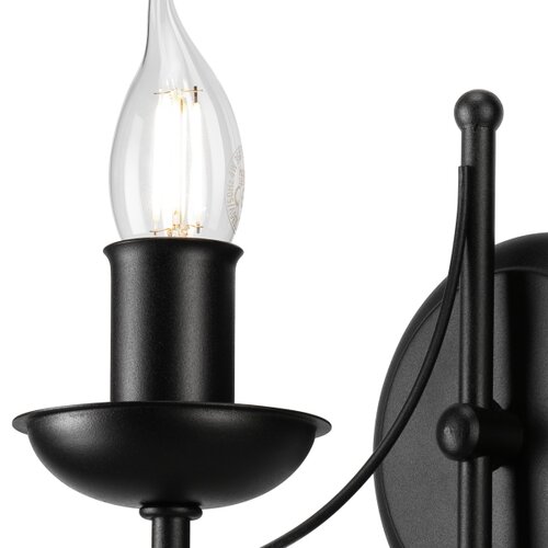  Zidna lampa DONATO 1xE14/40W/230V crna Slike