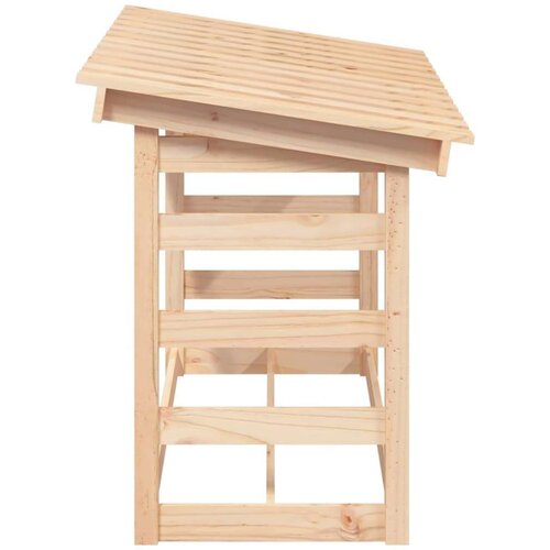 vidaXL stojalo za drva 108x64,5x78 cm trdna borovina Cene