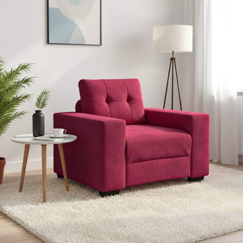 SOFA fotelja vino crvena 100x78x80 cm bar&amp;scaron;un - boja crnog vina 1 100 cm Slike