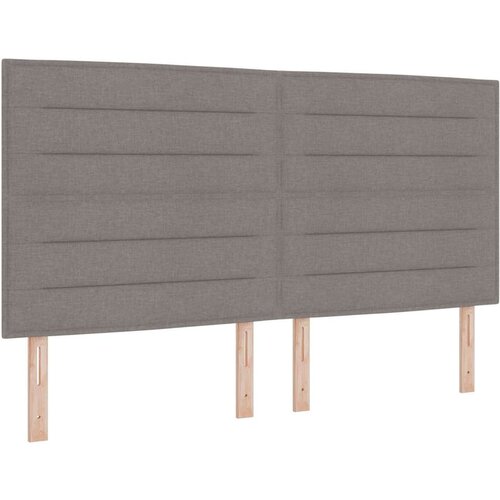  Naslon za glavu u taupe boji 180 cm tkanina Slike