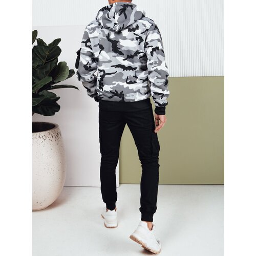 DStreet Bluza męska moro z kapturem biała Cene