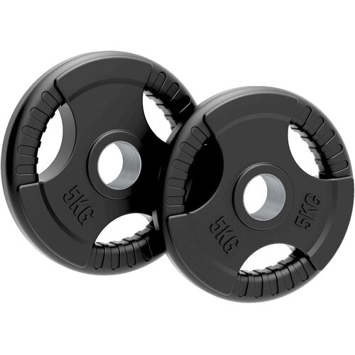 Monster Olimpijske gumijaste uteži Tri-Grip, črne, pari, kompleti, 5 kg, par, (5000278651) Cene