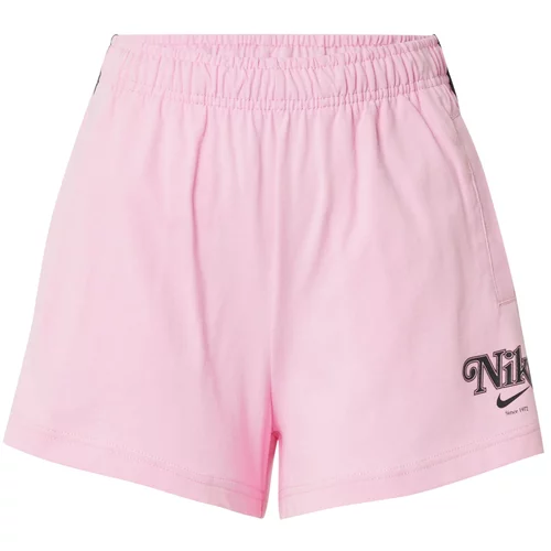 Nike Sportswear Hlače roza / crna