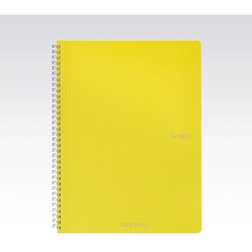 Fabriano Bilježnica Ecoqua original A4 90g 70L spiralna crte limone 19290208 Slike