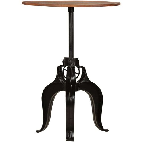  barski stol od masivnog obnovljenog drva 75 x (76 - 110) cm Slike