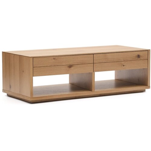 Kave Home Mizica v hrastovem dekorju v naravni barvi 60x140 cm Alguema &amp;ndash; Slike