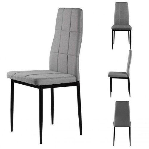 Modern Home trpezarijske stolice set 4 kom tami light gray Slike