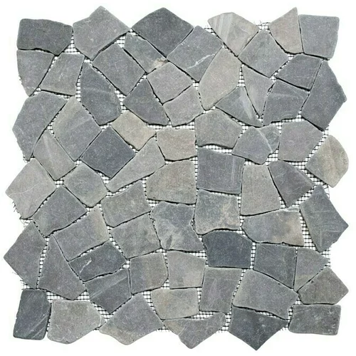 Uni mozaik pločica mramor (30,5 x 30,5 cm, crne boje, mat)