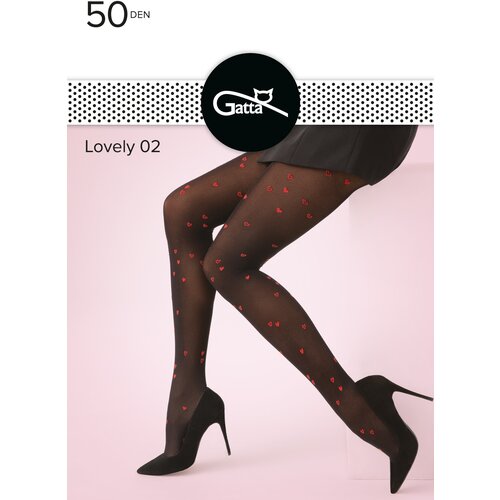 Gatta Lovely 02 50 DEN Nero-Rosso 2-S Cene