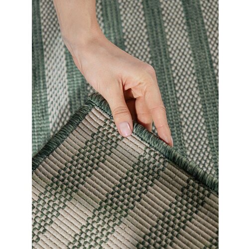 Ted Baker Zelena/kremno bela notranja in zunanja preproga 160x230 cm Haringey Linley &amp;ndash; Slike