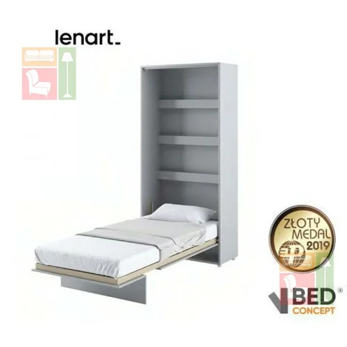 Bed Concept Postelja v omari BC-03 - 90x200 cm - siva