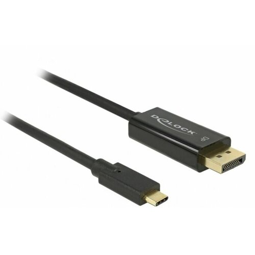 Delock USB / DisplayPort Priključni kabel [1x Mu&amp;scaron;ki konektor USB-C&amp;trade; - 1x Mu&amp;scaron;ki konektor DisplayPort] 2 m Crna Slike
