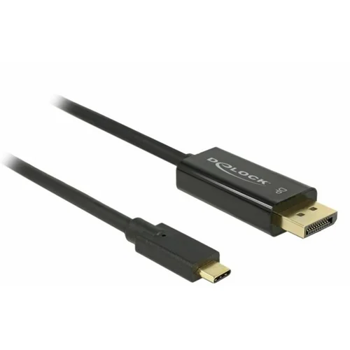 Delock USB / DisplayPort Priključni kabel [1x Muški konektor USB-C™ - 1x Muški konektor DisplayPort] 2 m Crna