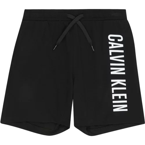 Calvin Klein Swimwear Hlače črna / bela
