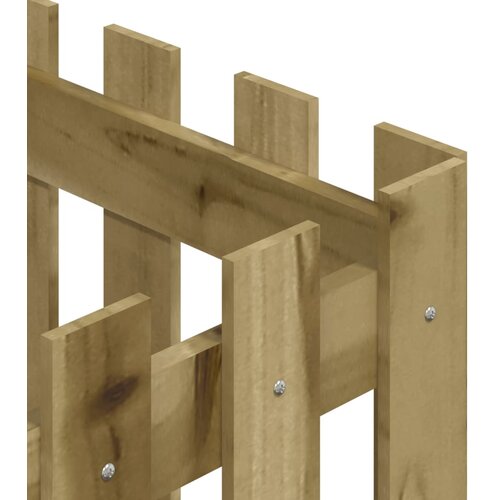 Vrtna sadilica s izgledom ograde 40x40x40 cm od borovine Slike