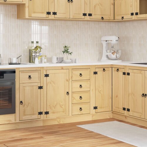 Cabinet SKI Medeno Smeđa 80 x 46 x 81 cm Čvrsto borovo drvo Cijene