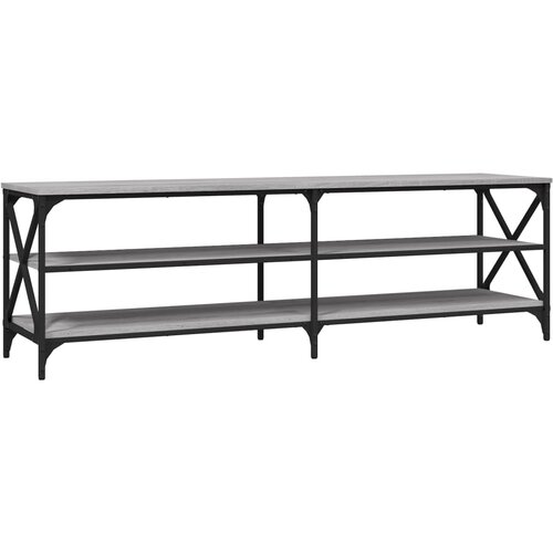 Maison Chic TV omarica - TV enota - Televizijska omarica siva sonoma 160x40x50 cm inženirski les, (21699166) Slike