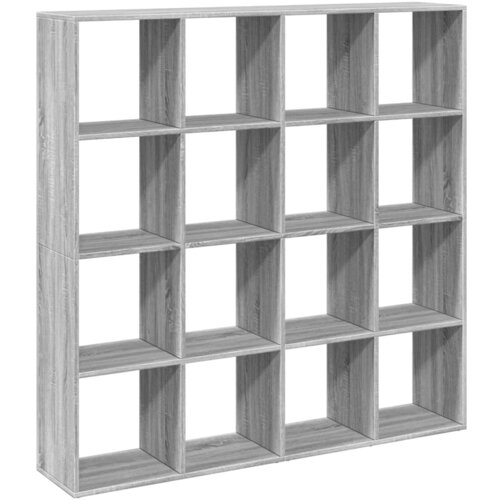 Maison Chic Knjižna omara - Knjižni regal siva sonoma 137,5x29x137,5 cm inženirski les, (21725500) Slike