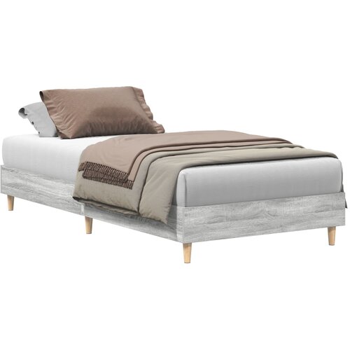 vidaXL Krevetni okvir 90x200 cm Siva Sonoma Konstruirano drvo Cijene