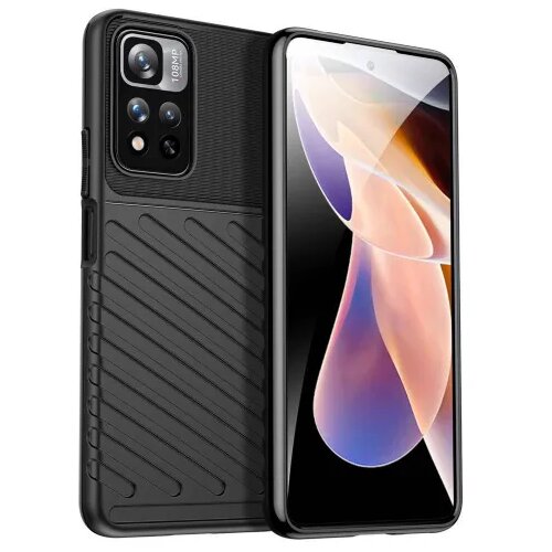 Onasi silikonski ovitek tunder armor za xiaomi redmi note 11 pro / 11 pro plus - črn Cene