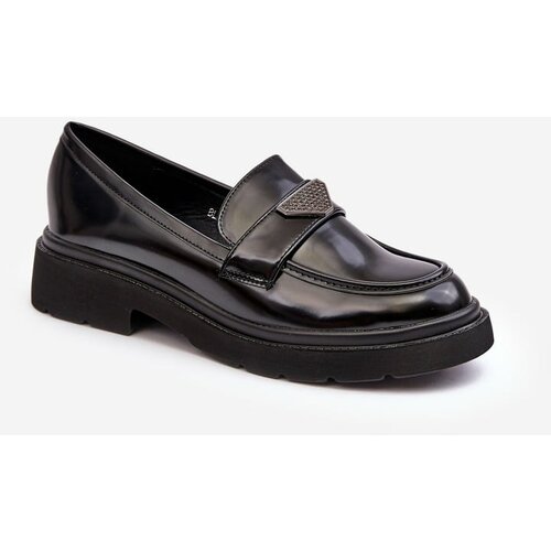 Kesi Women's loafers with flat heels Black Venla Slike