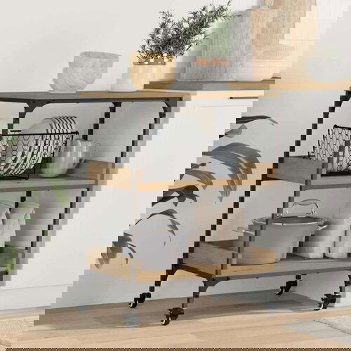  Kuhinjski kolica Umjetnički hrast 60 x 41 x 80.5 cm Slike