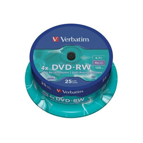 Verbatim DVD-RW Disk 4,7 GB, 4x, RW, (SERL) 25dkom Cijene