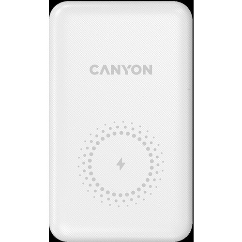 Canyon PB-1001 18W PD+QC 3.0+10W Magnet wireless charger powerbank 10000mAh Li-poly batteryLightning Input: DC5V/2A 9V/2A Slike