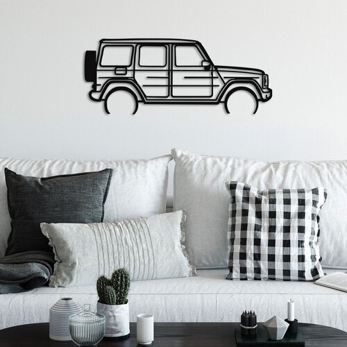 Wallity Zidna dekoracija Mercedes G-klasa, 73 x 30 cm, Crna Cijene