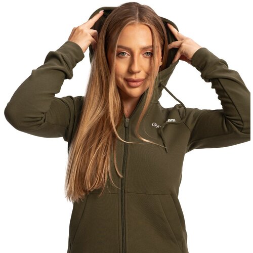 GymBeam Women&amp;lsquo;s limitless zip up hoodie espresso Slike