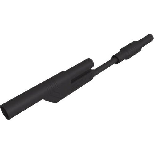 SKS Hirschmann MAL 2800 S sw varnostni merilni kabel 4 mm varnostni vtič 4 mm varnostni vtič 8 cm črna 1 kos, (20423280) Slike