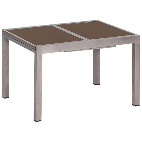 Gardenson Raztegljiva Vrtna Miza Ambia, Steklo, Aluminij, 120-180x90 Cene