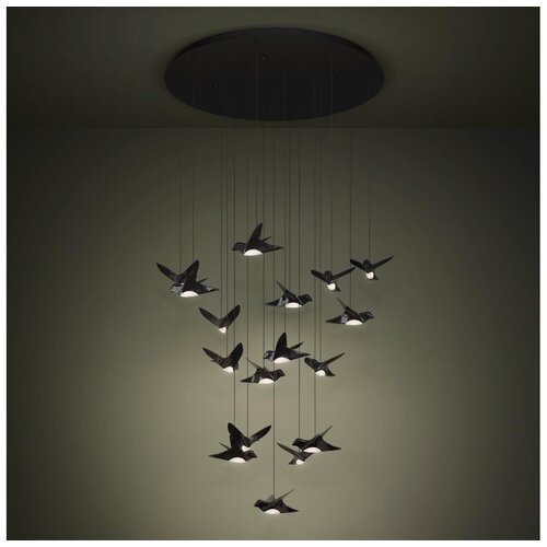 Eglo 390352 - led prigu&scaron;iva luster na sajli paratebueno 17xLED/3W/230V crna Cene