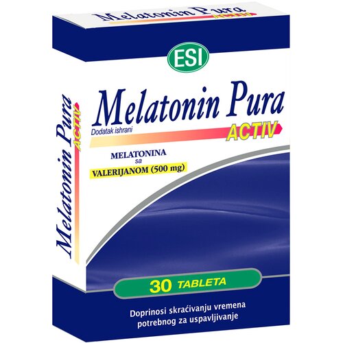 Esi preparat sa melatoninom i valerijanom za lakše utonuće u san 30 tabeta 104278.0 Cene