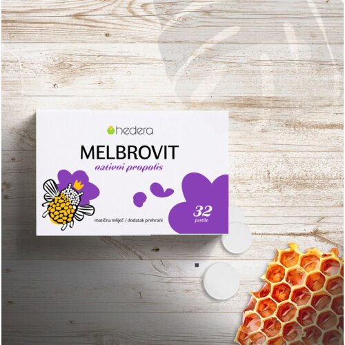 Hedera Melbrovit, matična mliječ u pastilama, 32 pastile Slike